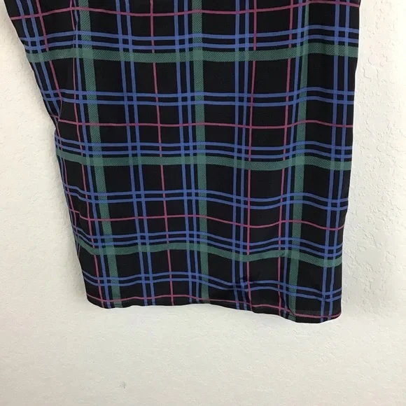 L’agence Tank Top Jane Plaid Silk Cami